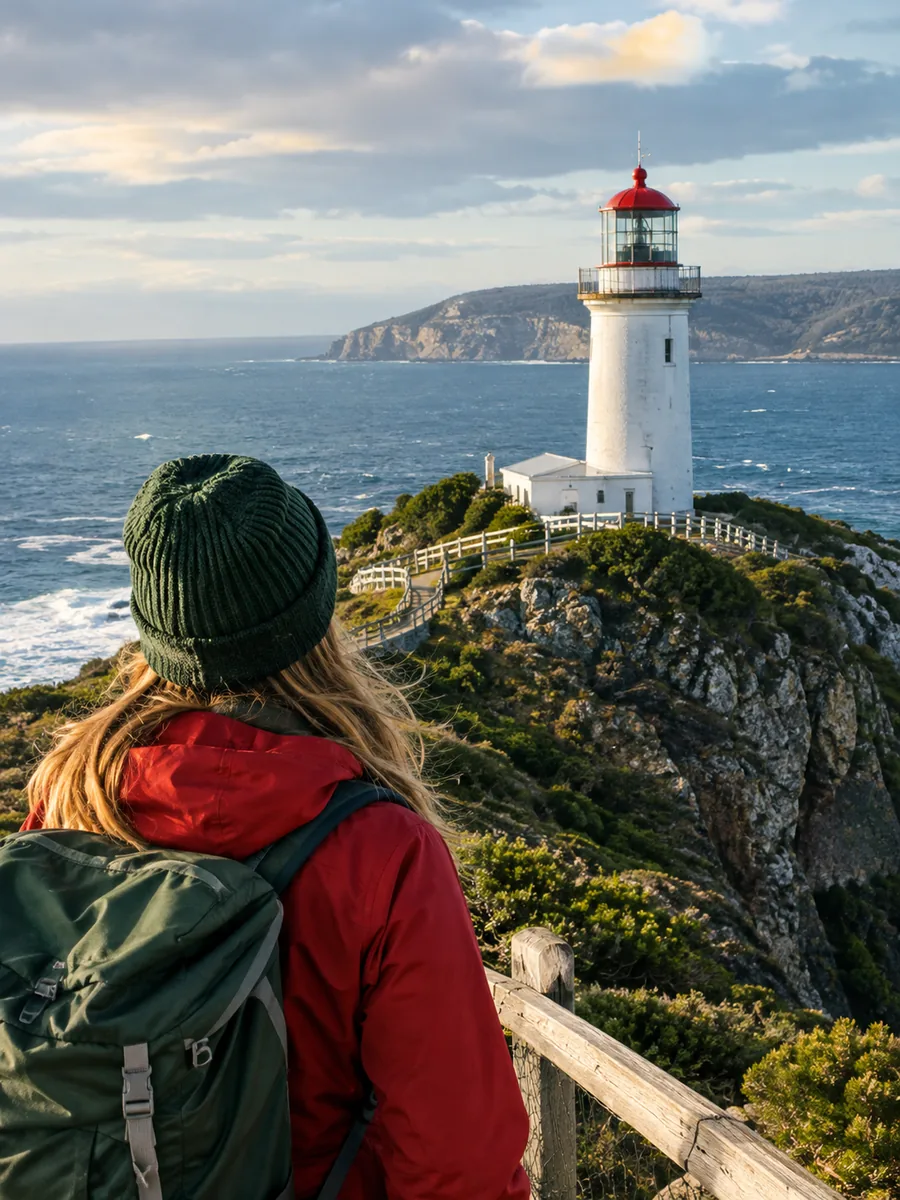 Vue au phare de Cape Bruny